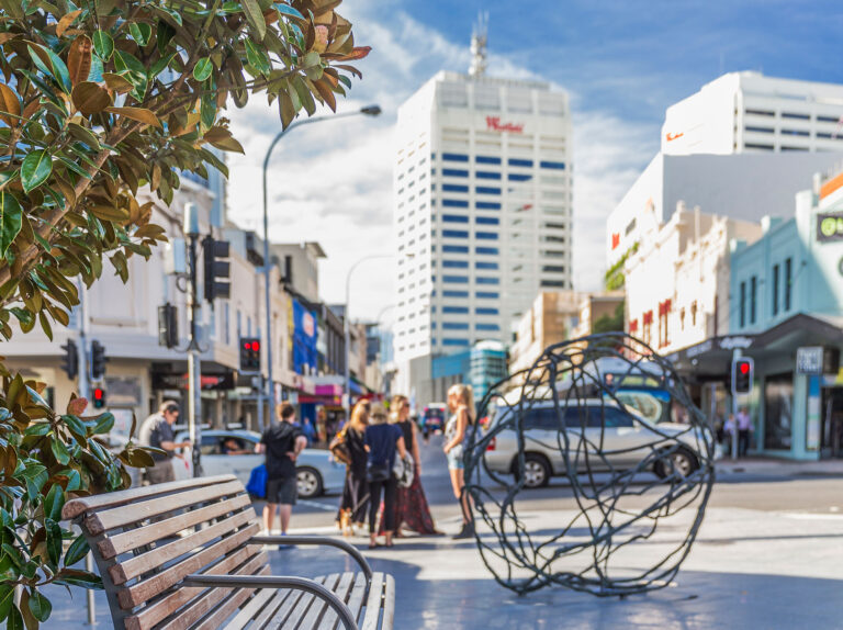 View through Bondi Junction mall