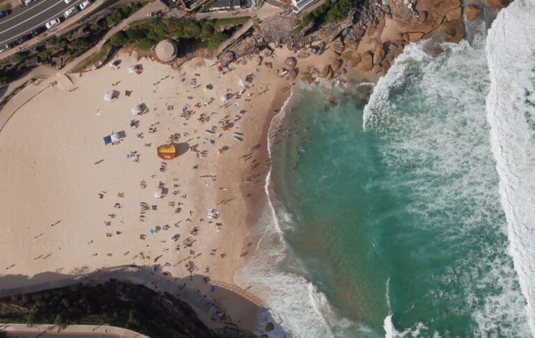 Aerial view of Tamarama Beach
