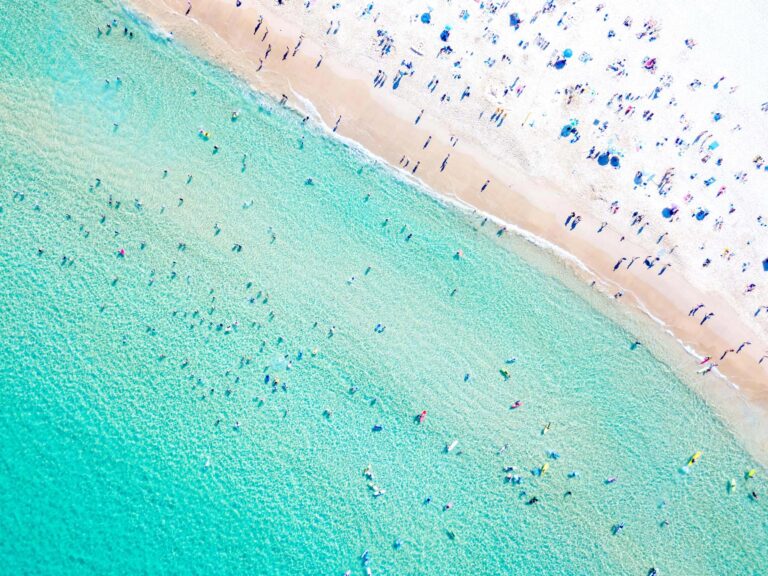Aerial view of Bondi Beach
